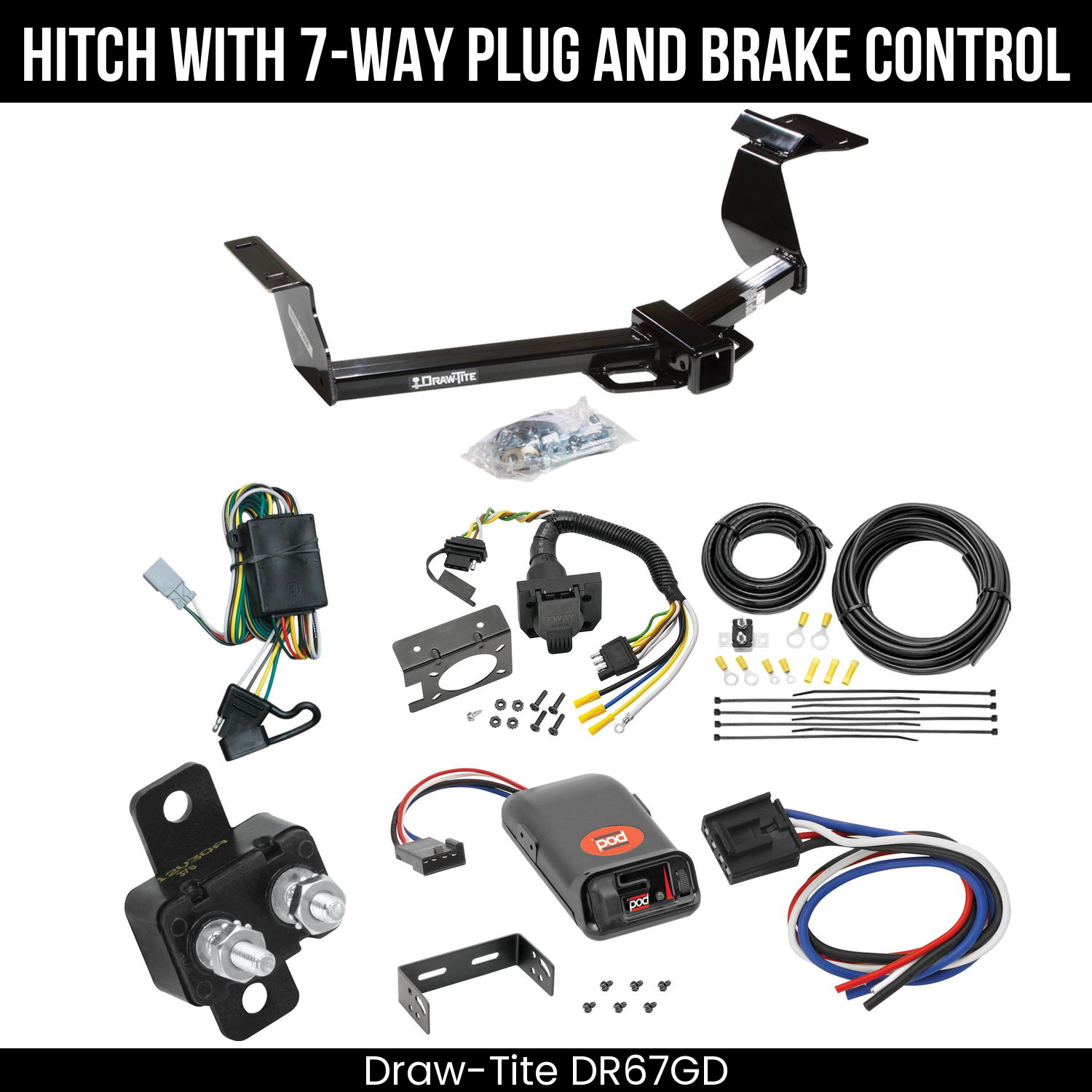 Trailer Hitch , 7-Way , Pro Series POD Brake Control