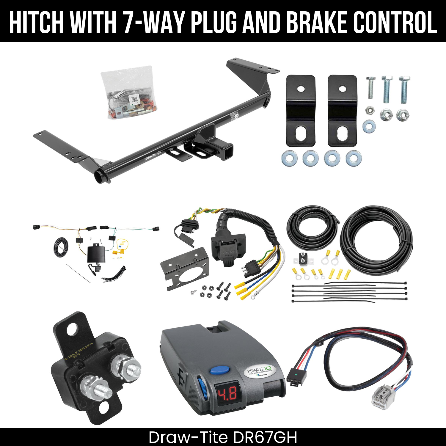 Trailer Hitch , 7-Way , Tekonsha Primus IQ Brake Control