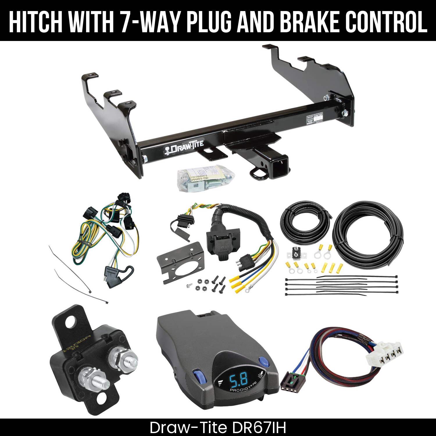Trailer Hitch , 7-Way , Tekonsha Prodigy P2 Brake Control