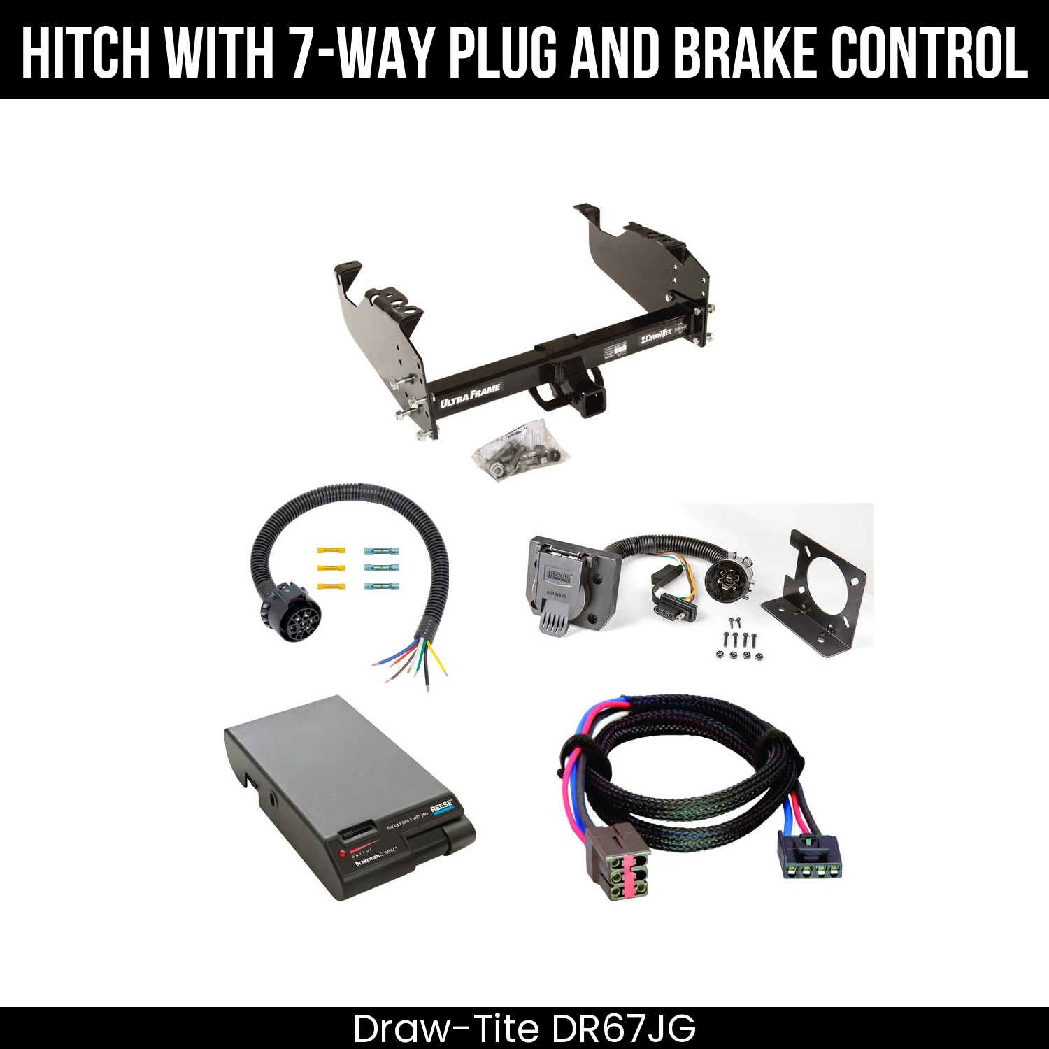 Trailer Hitch , 7-Way , Reese Brakeman Brake Control