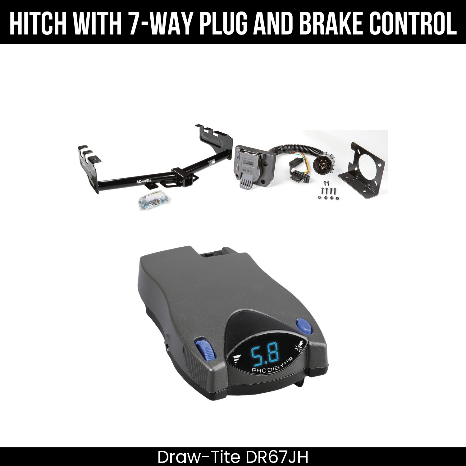 Trailer Hitch , 7-Way , Tekonsha Prodigy P2 Brake Control