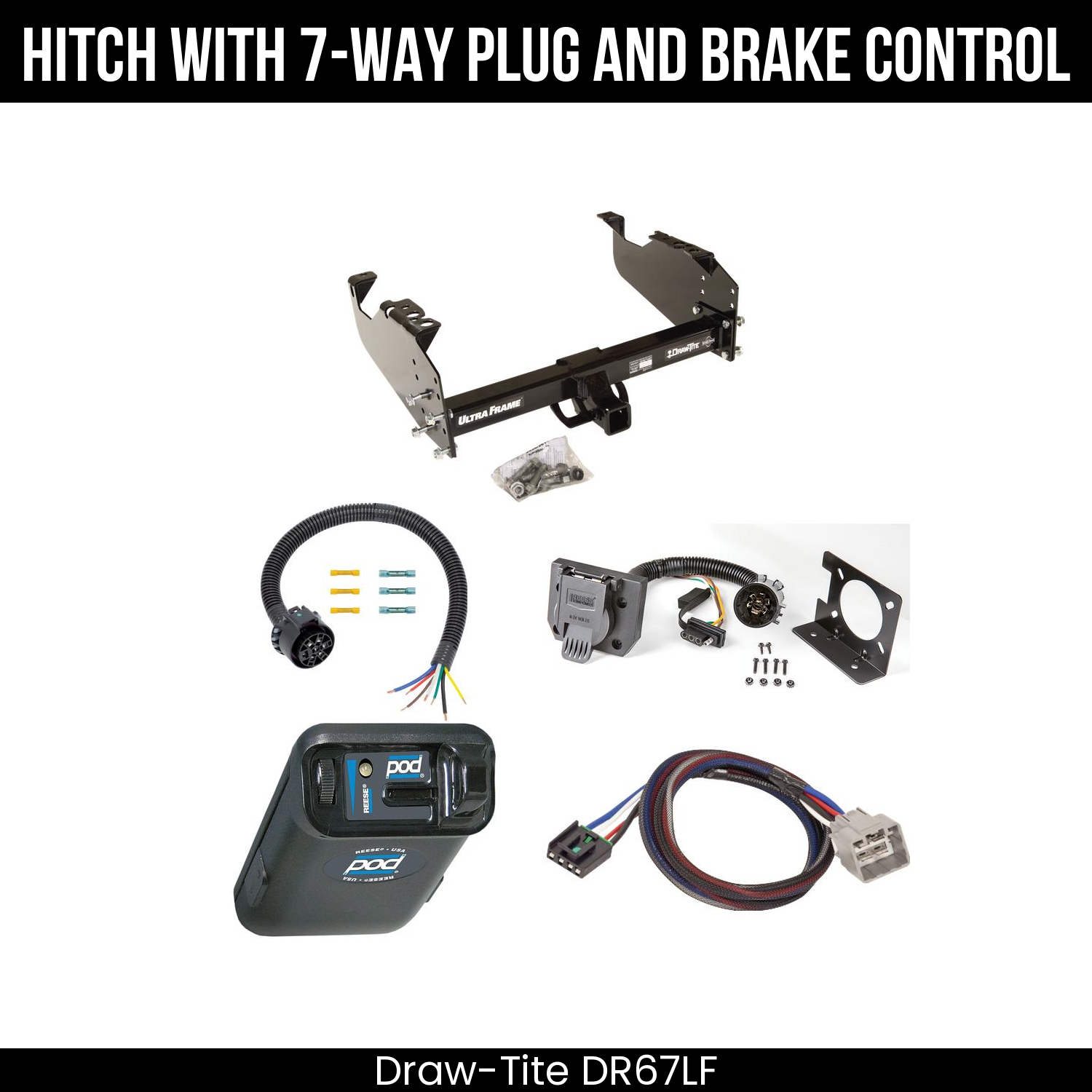 Trailer Hitch , 7-Way , Reese POD Brake Control