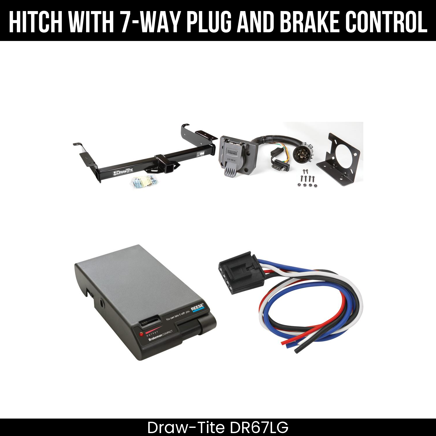 Trailer Hitch , 7-Way , Reese Brakeman Brake Control