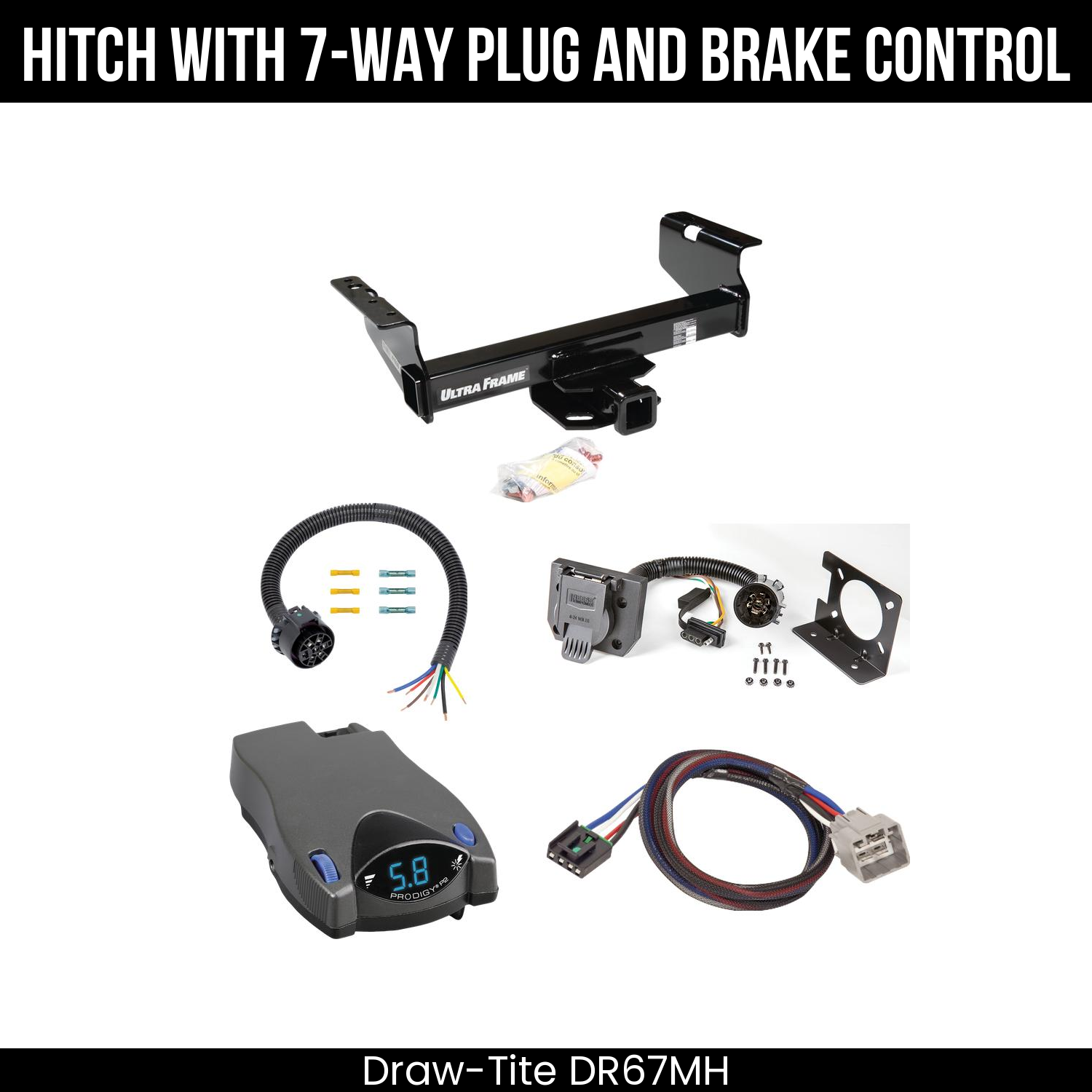 Trailer Hitch , 7-Way , Tekonsha Prodigy P2 Brake Control