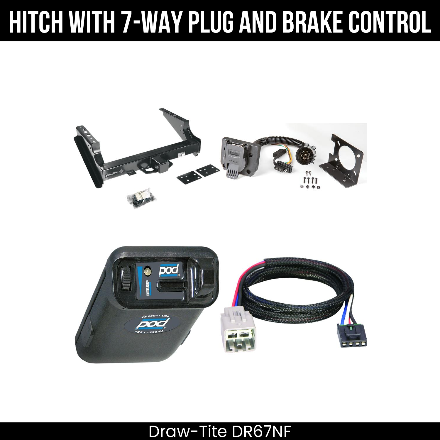 Trailer Hitch , 7-Way , Reese POD Brake Control