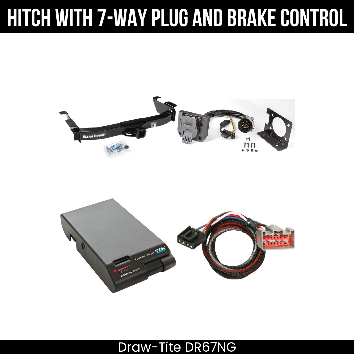 Trailer Hitch , 7-Way , Reese Brakeman Brake Control