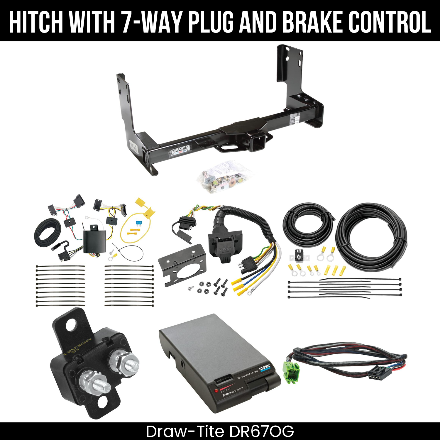 Trailer Hitch , 7-Way , Reese Brakeman Brake Control