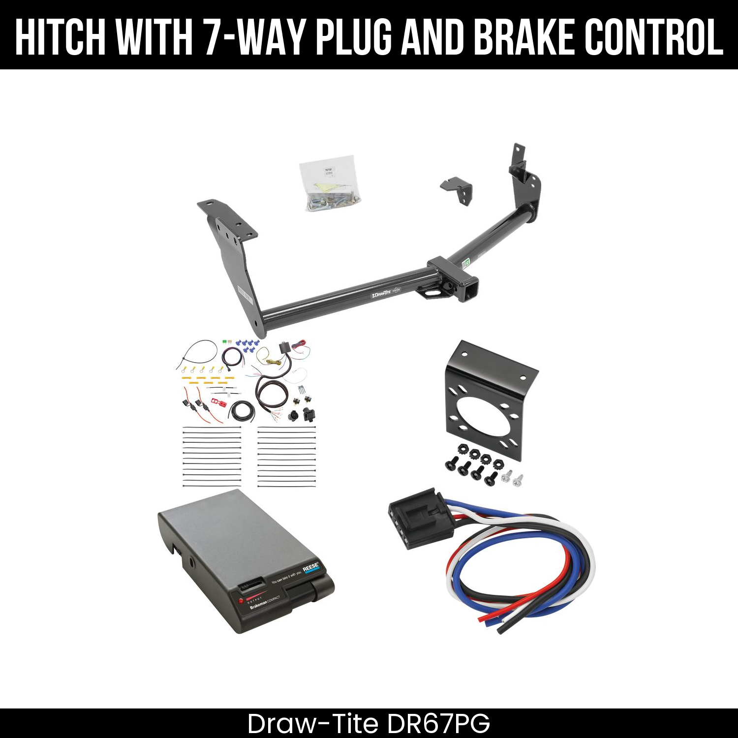 Trailer Hitch , 7-Way , Reese Brakeman Brake Control
