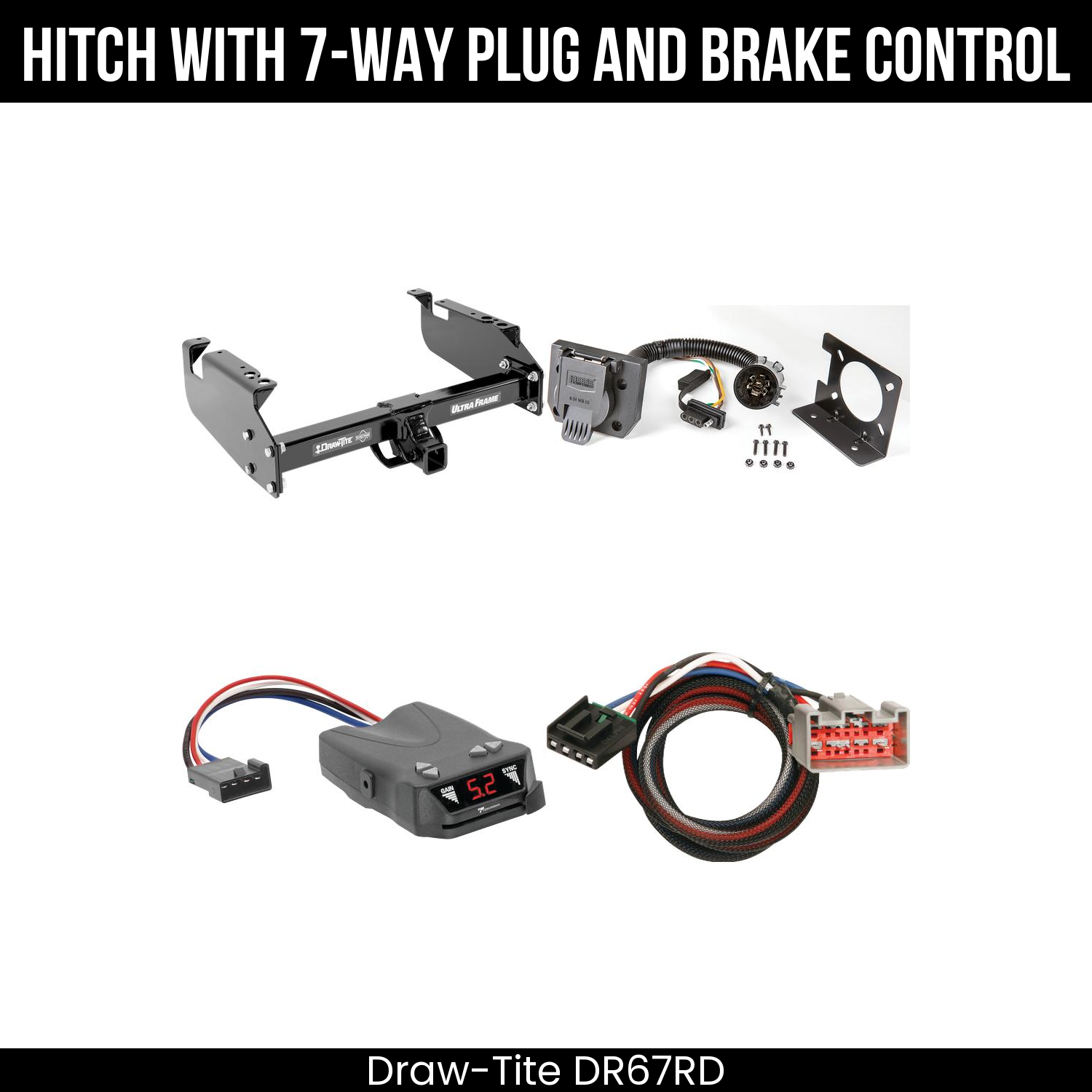 Trailer Hitch , 7-Way , Tekonsha Brakeman IV Brake Control