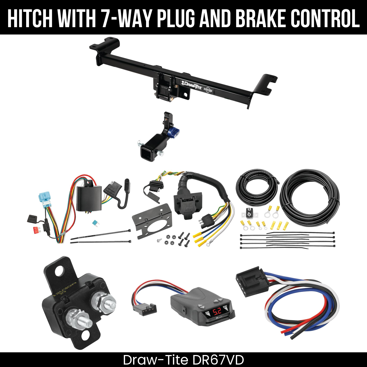 Trailer Hitch , 7-Way , Tekonsha Brakeman IV Brake Control