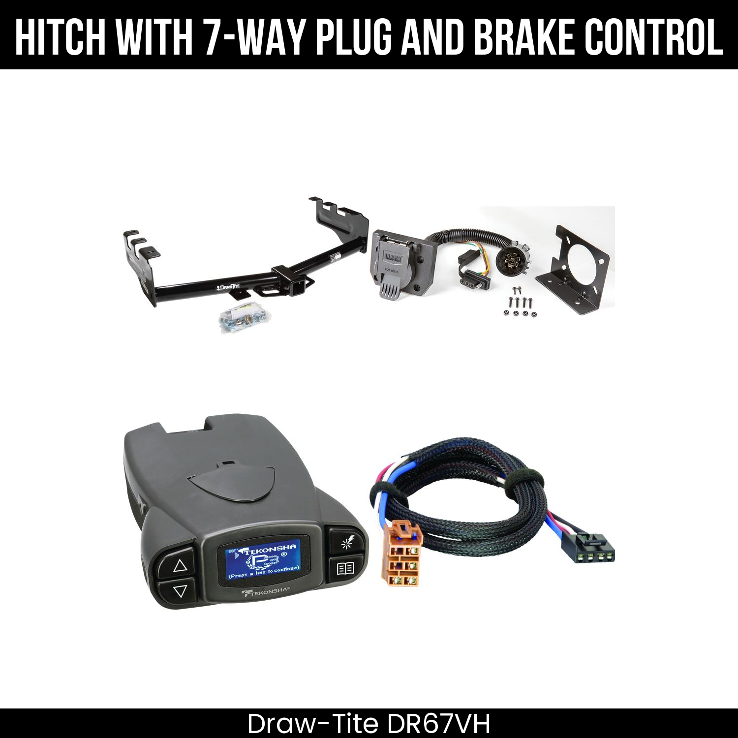 Trailer Hitch , 7-Way , Tekonsha Prodigy P3 Brake Control