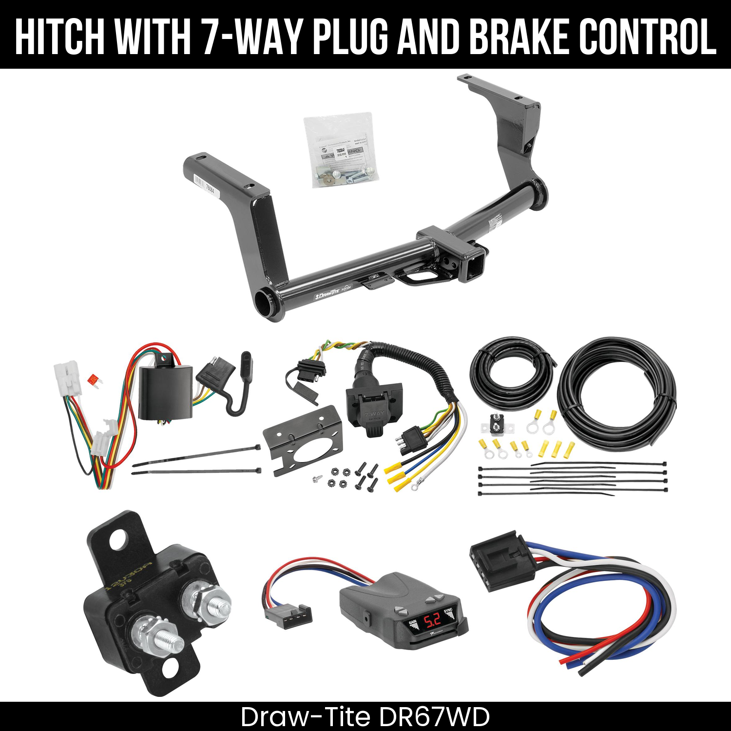 Trailer Hitch , 7-Way , Tekonsha Brakeman IV Brake Control