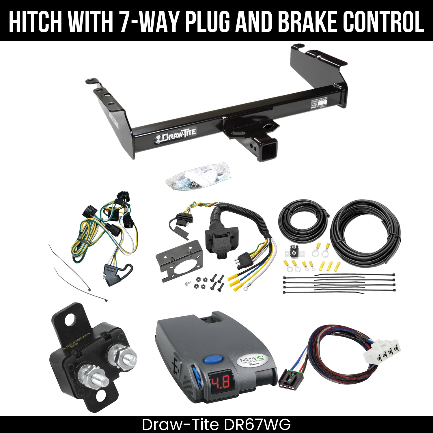 Trailer Hitch , 7-Way , Tekonsha Primus IQ Brake Control