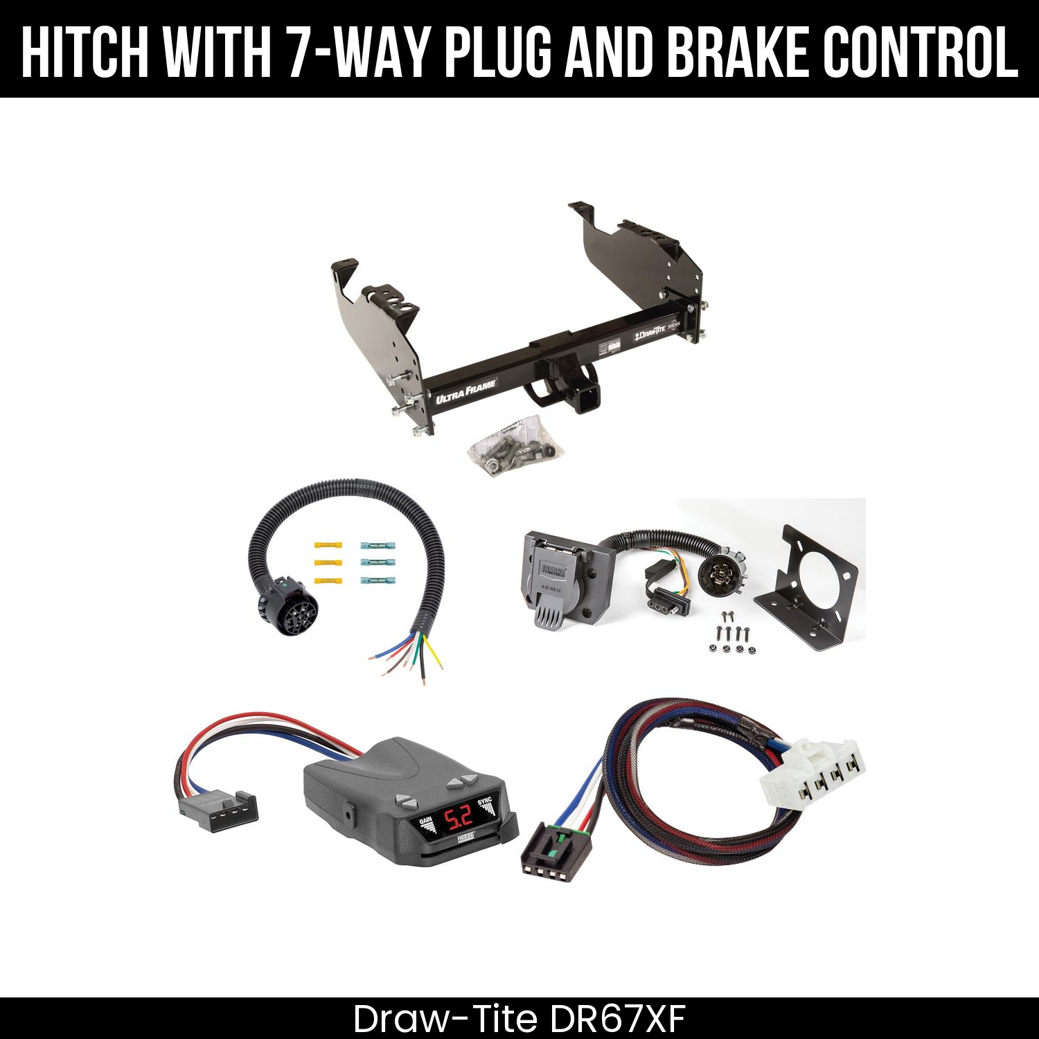 Trailer Hitch , 7-Way , Reese Brakeman IV Brake Control