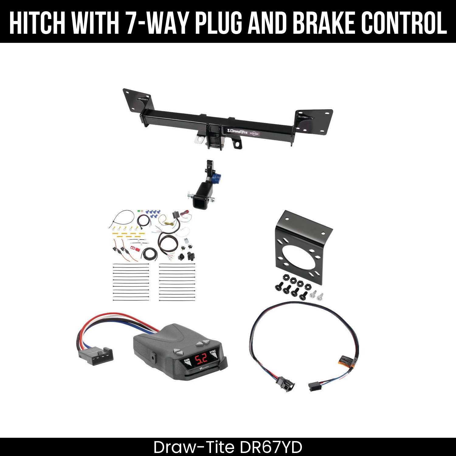 Trailer Hitch , 7-Way , Tekonsha Brakeman IV Brake Control