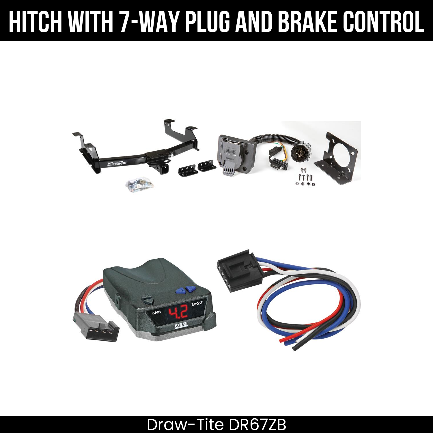 Trailer Hitch , 7-Way , Reese Brake EVN Control