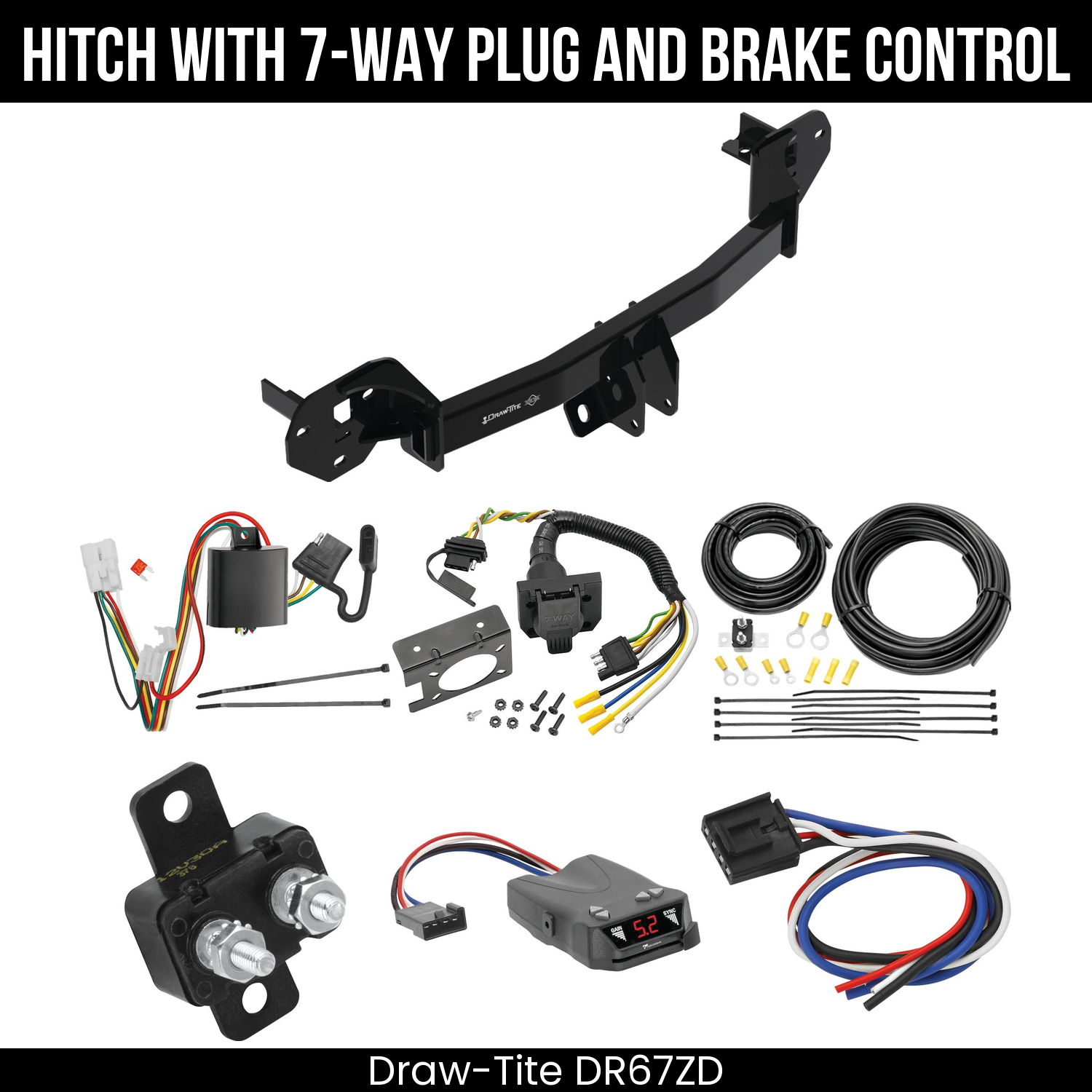 Trailer Hitch , 7-Way , Tekonsha Brakeman IV Brake Control