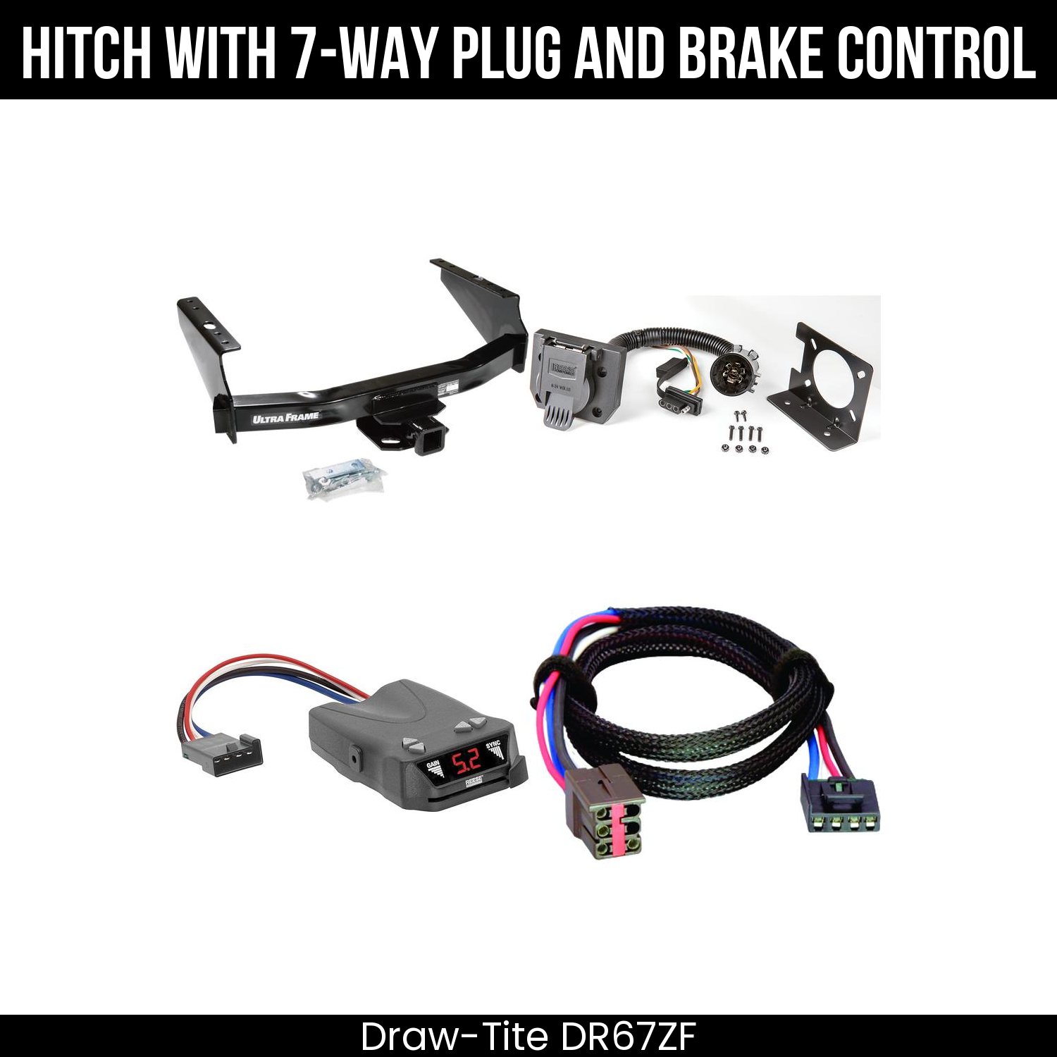 Trailer Hitch , 7-Way , Reese Brakeman IV Brake Control