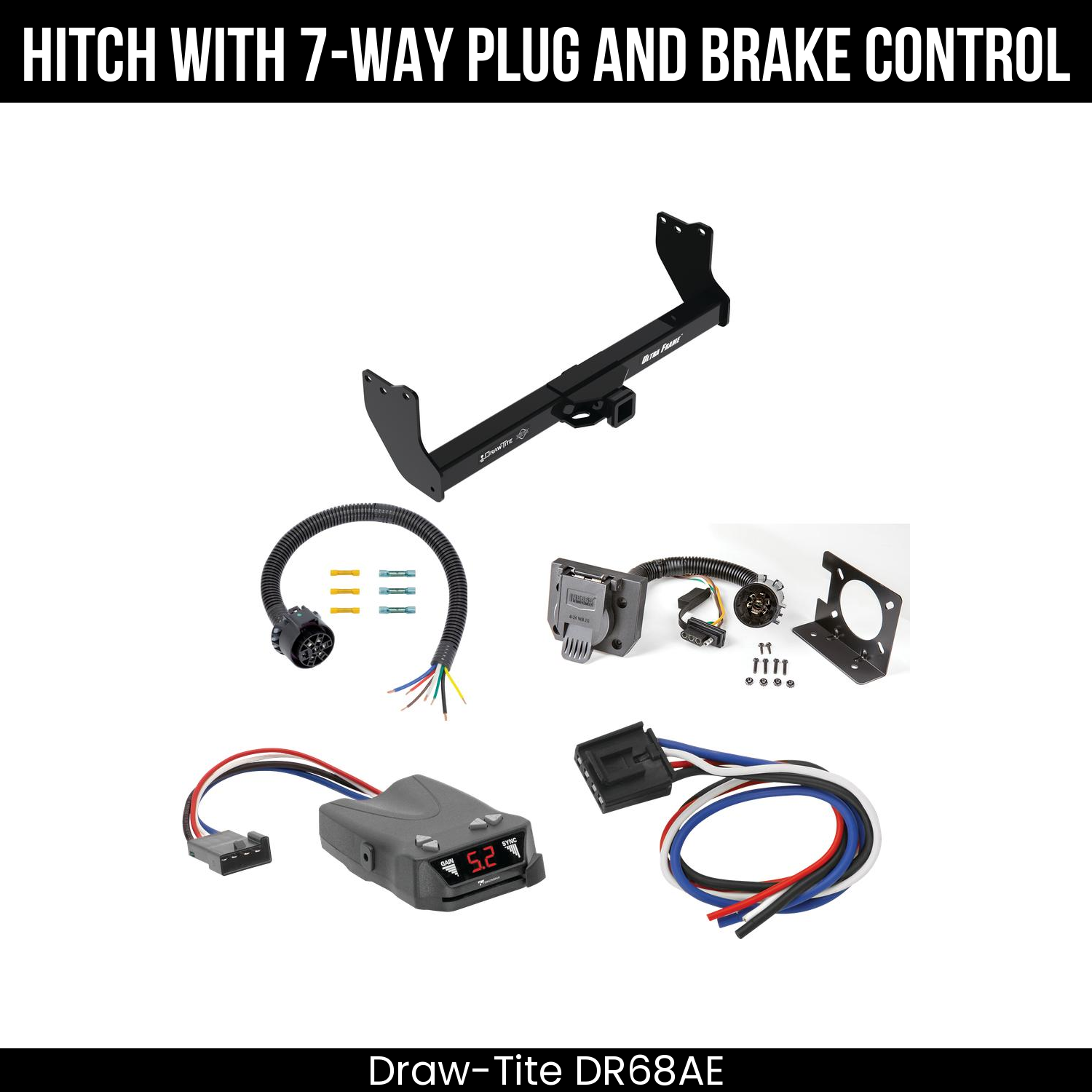 Trailer Hitch , 7-Way , Tekonsha Brakeman IV Brake Control