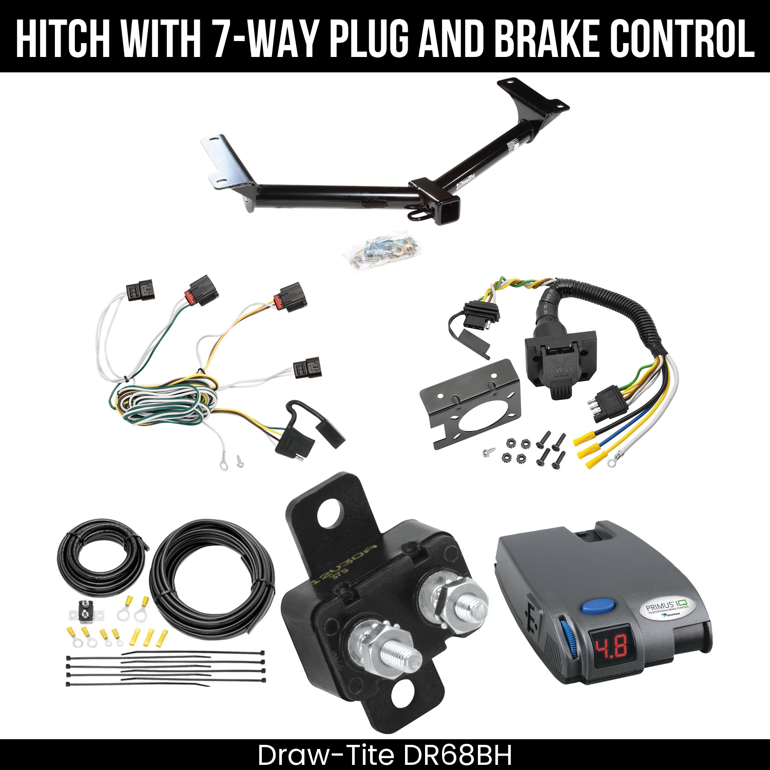 Trailer Hitch , 7-Way , Tekonsha Primus IQ Brake Control