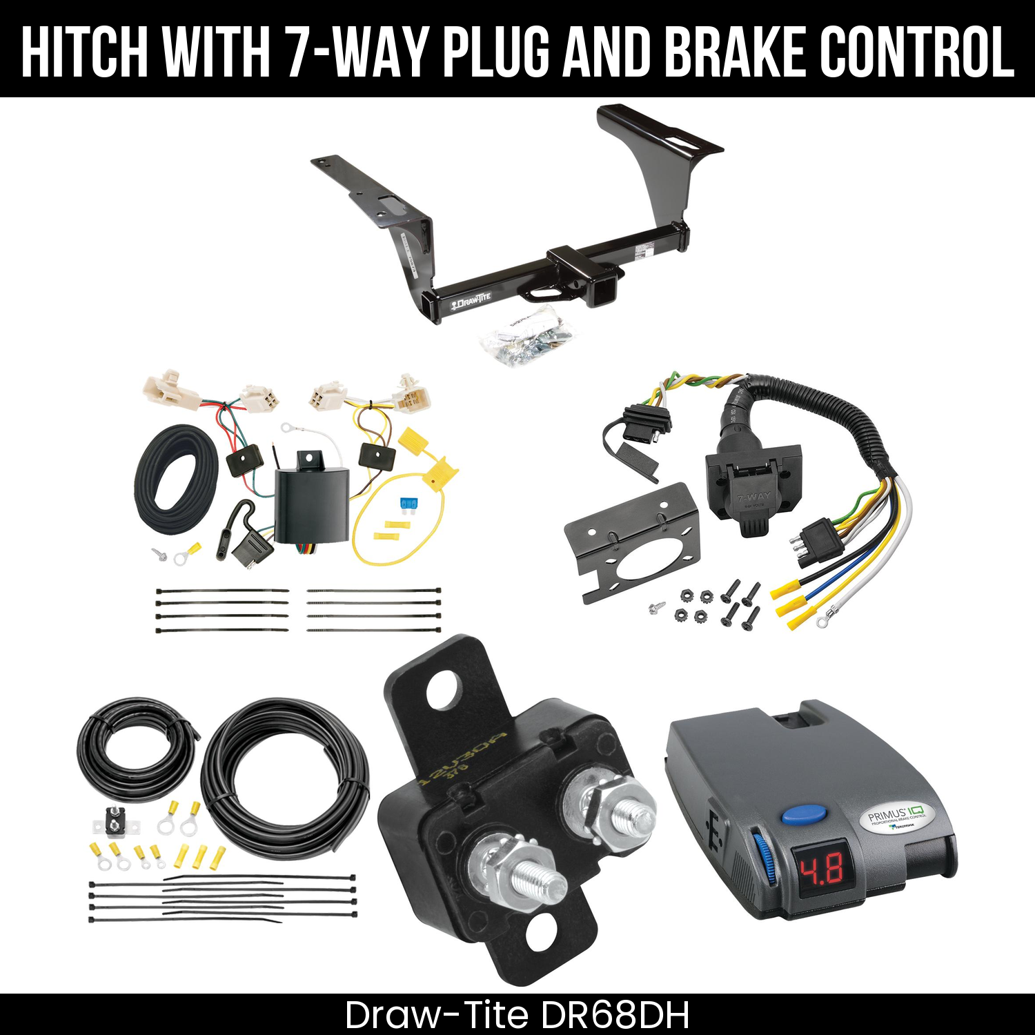 Trailer Hitch , 7-Way , Tekonsha Primus IQ Brake Control