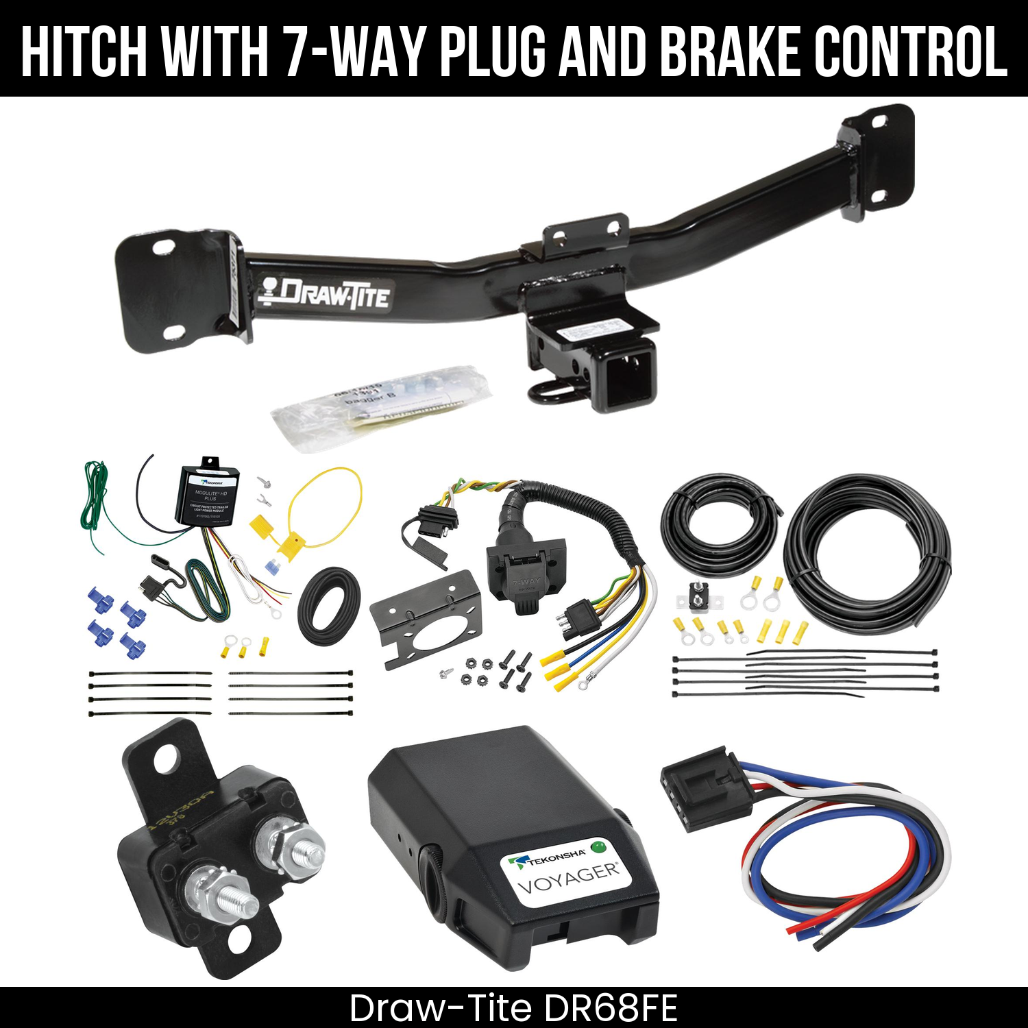 Trailer Hitch , 7-Way , Tekonsha Voyager Brake Control
