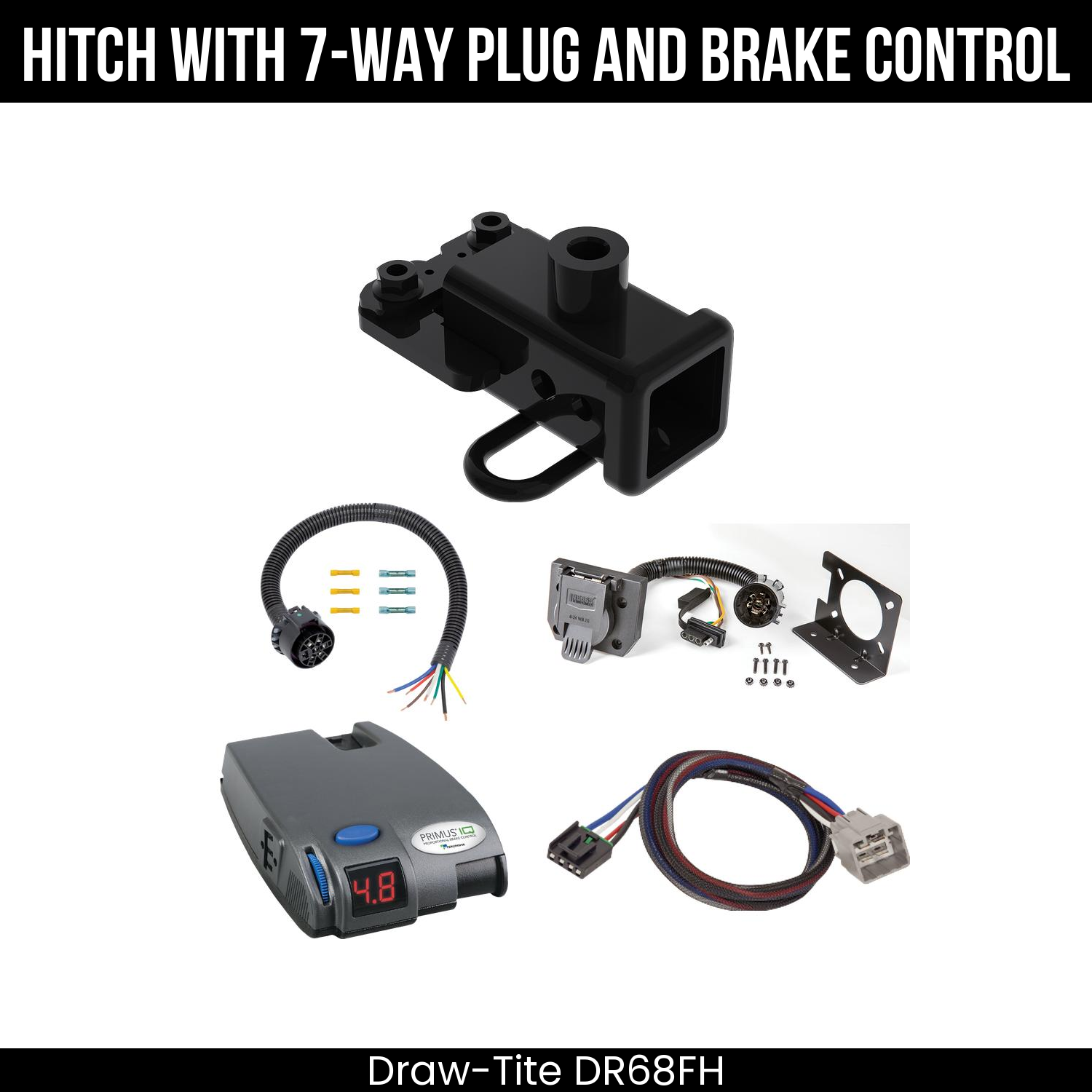 Trailer Hitch , 7-Way , Tekonsha Primus IQ Brake Control