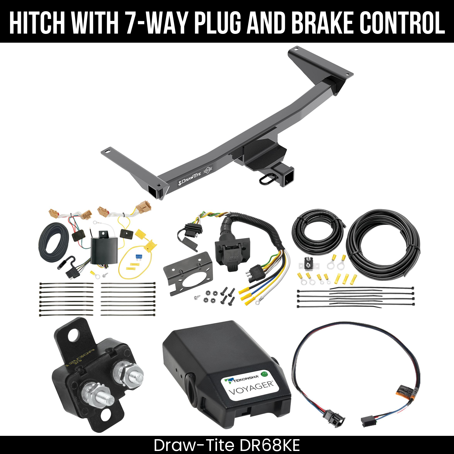 Trailer Hitch , 7-Way , Tekonsha Voyager Brake Control