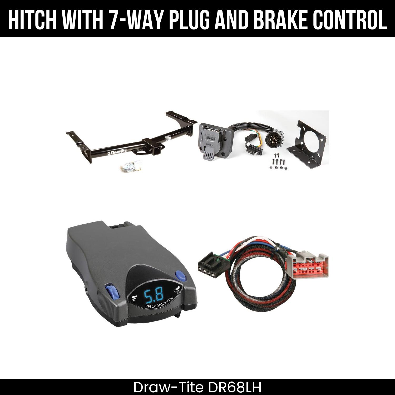 Trailer Hitch , 7-Way , Tekonsha Prodigy P2 Brake Control