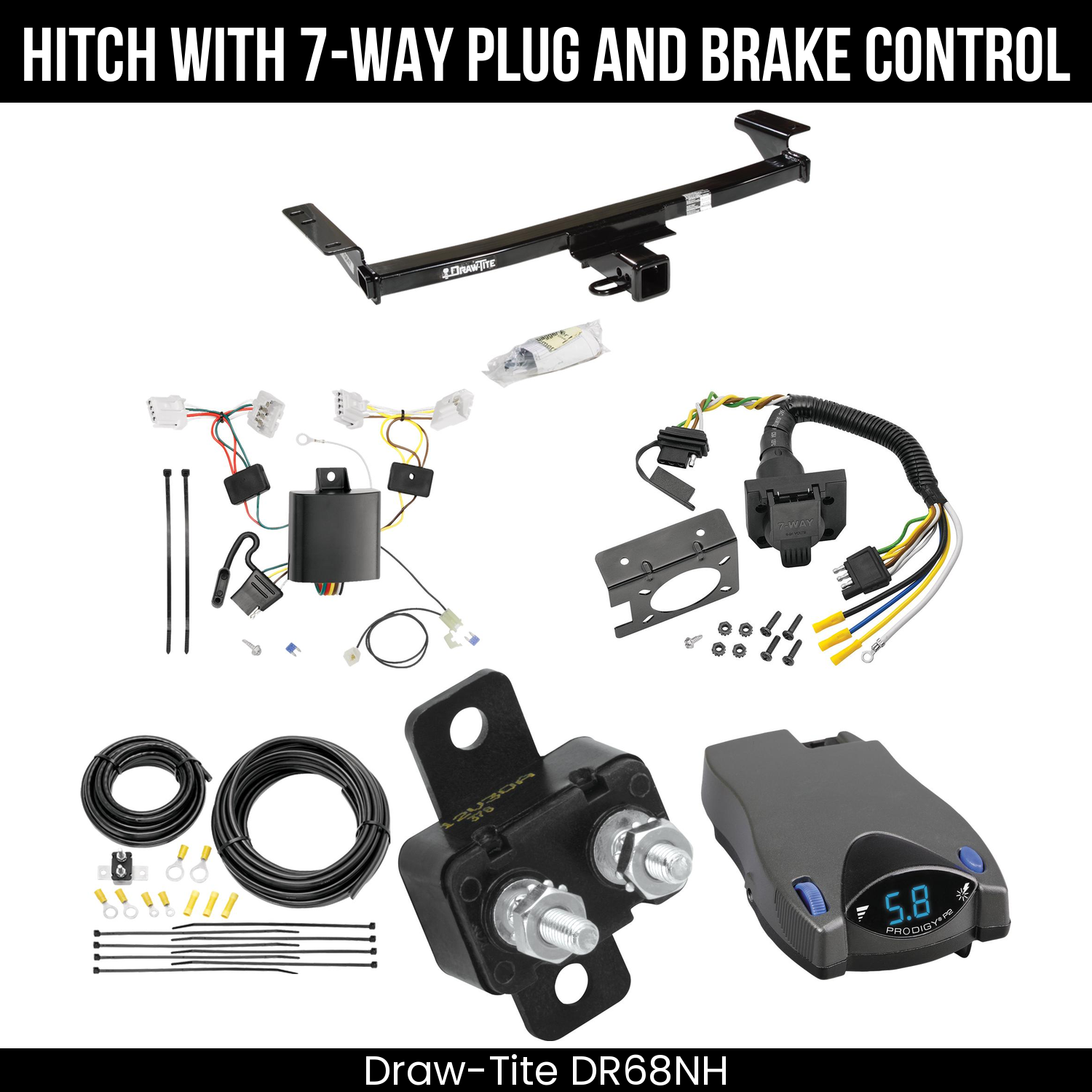 Trailer Hitch , 7-Way , Tekonsha Prodigy P2 Brake Control