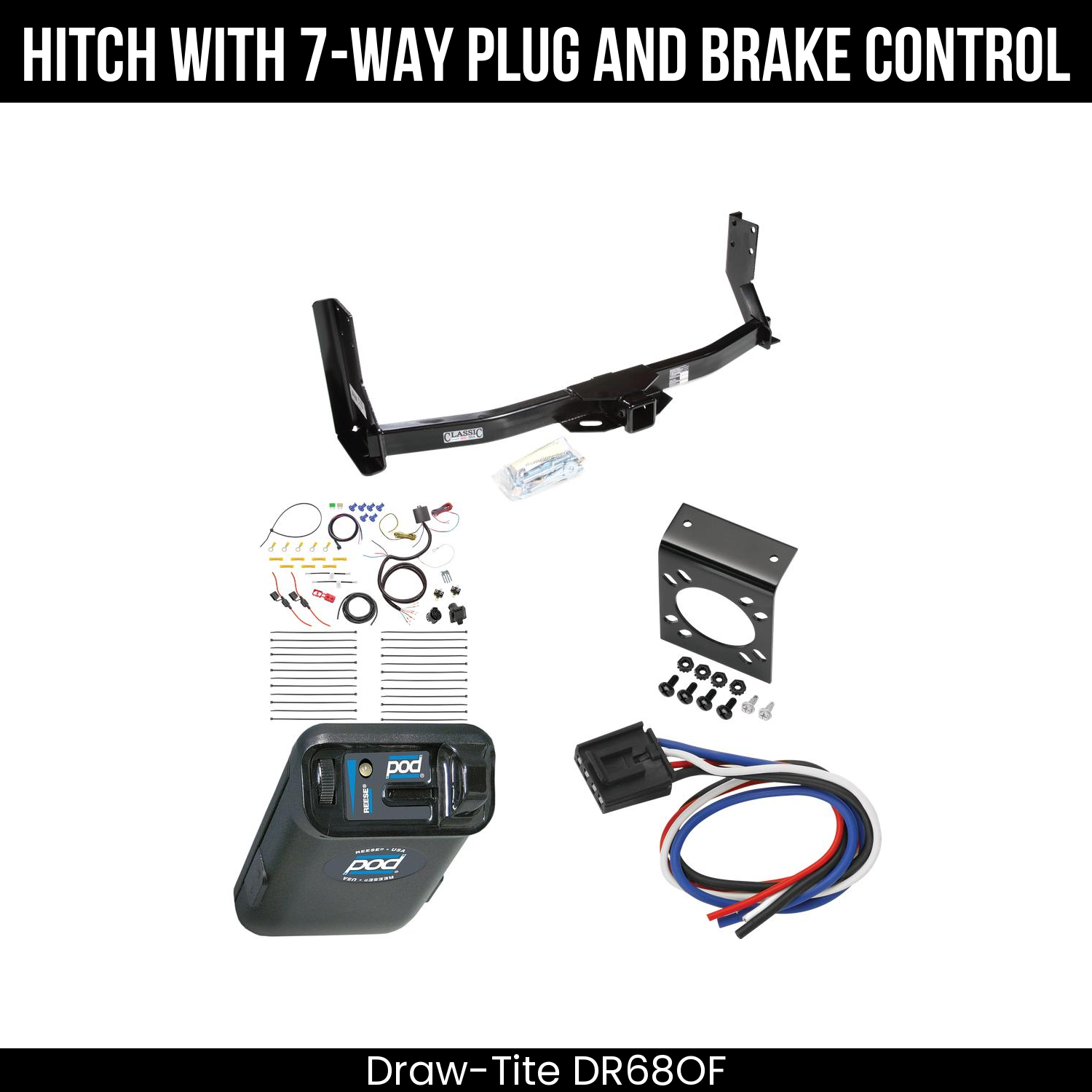 Trailer Hitch , 7-Way , Reese POD Brake Control