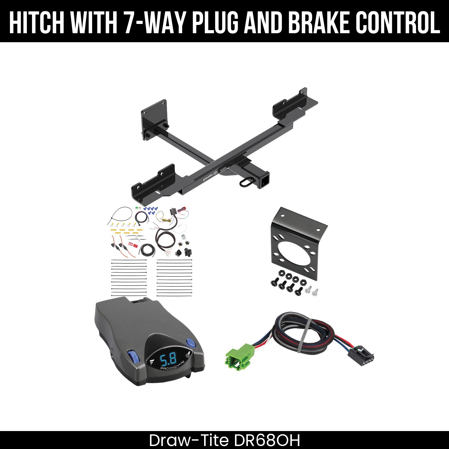 Trailer Hitch , 7-Way , Tekonsha Prodigy P2 Brake Control