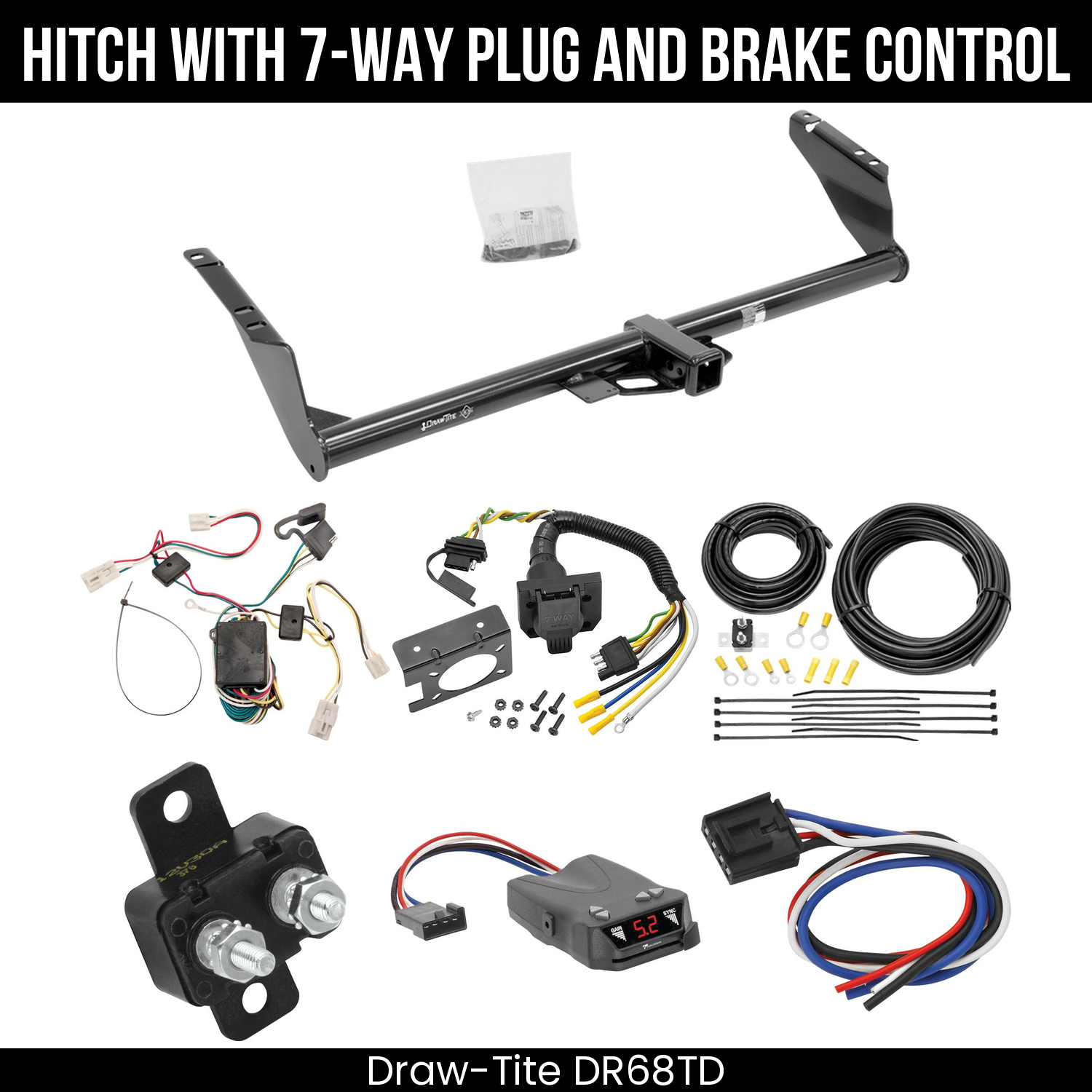 Trailer Hitch , 7-Way , Tekonsha Brakeman IV Brake Control