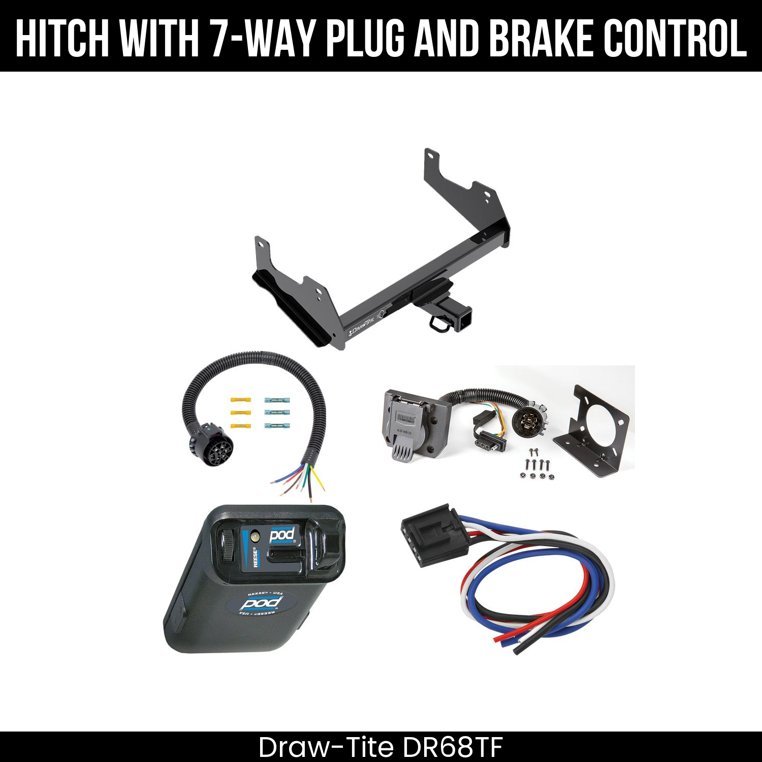 Trailer Hitch , 7-Way , Reese POD Brake Control