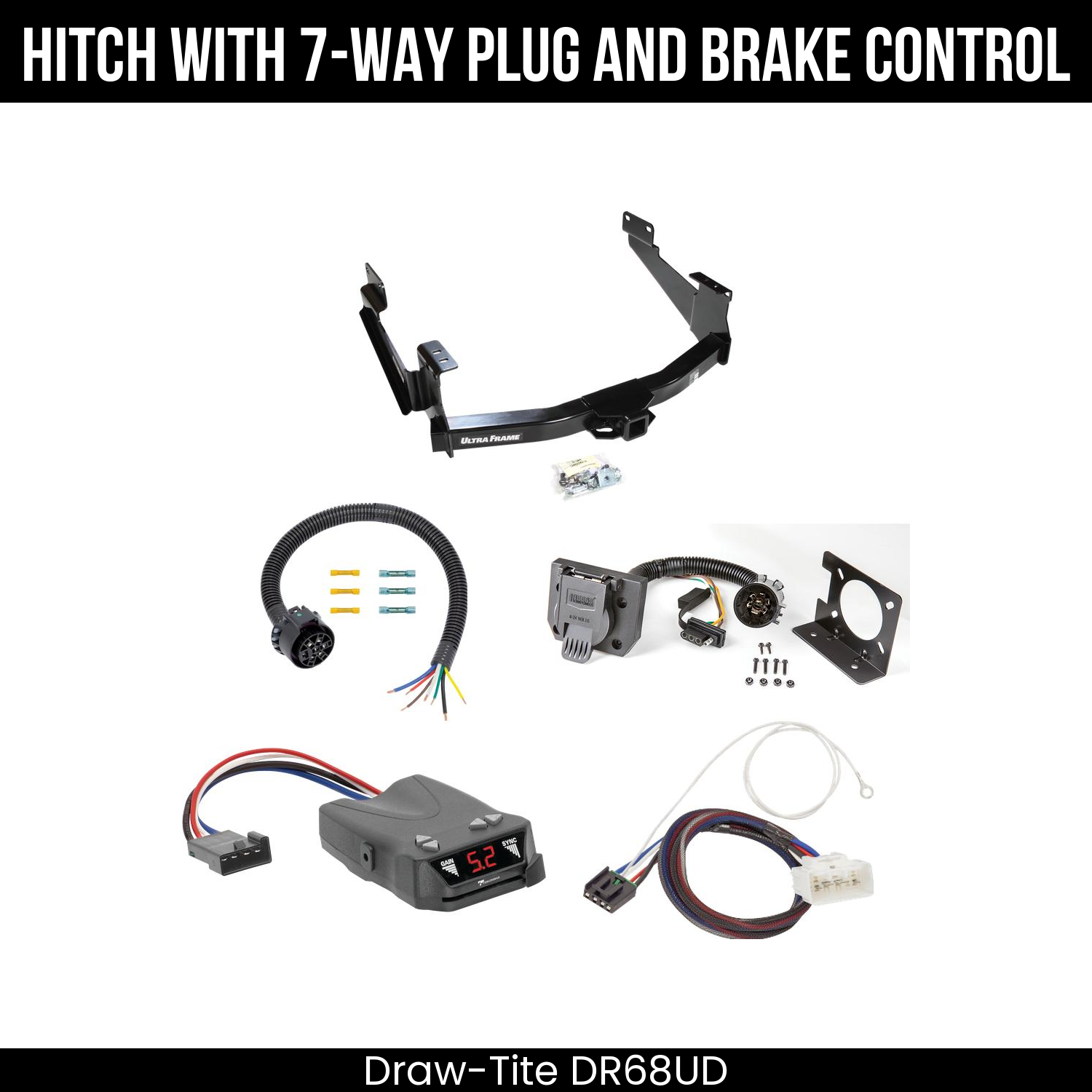 Trailer Hitch , 7-Way , Tekonsha Brakeman IV Brake Control