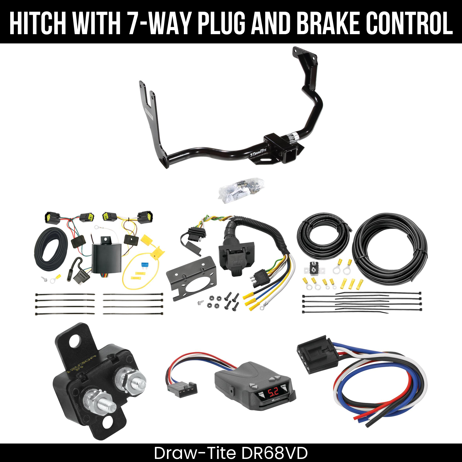 Trailer Hitch , 7-Way , Tekonsha Brakeman IV Brake Control