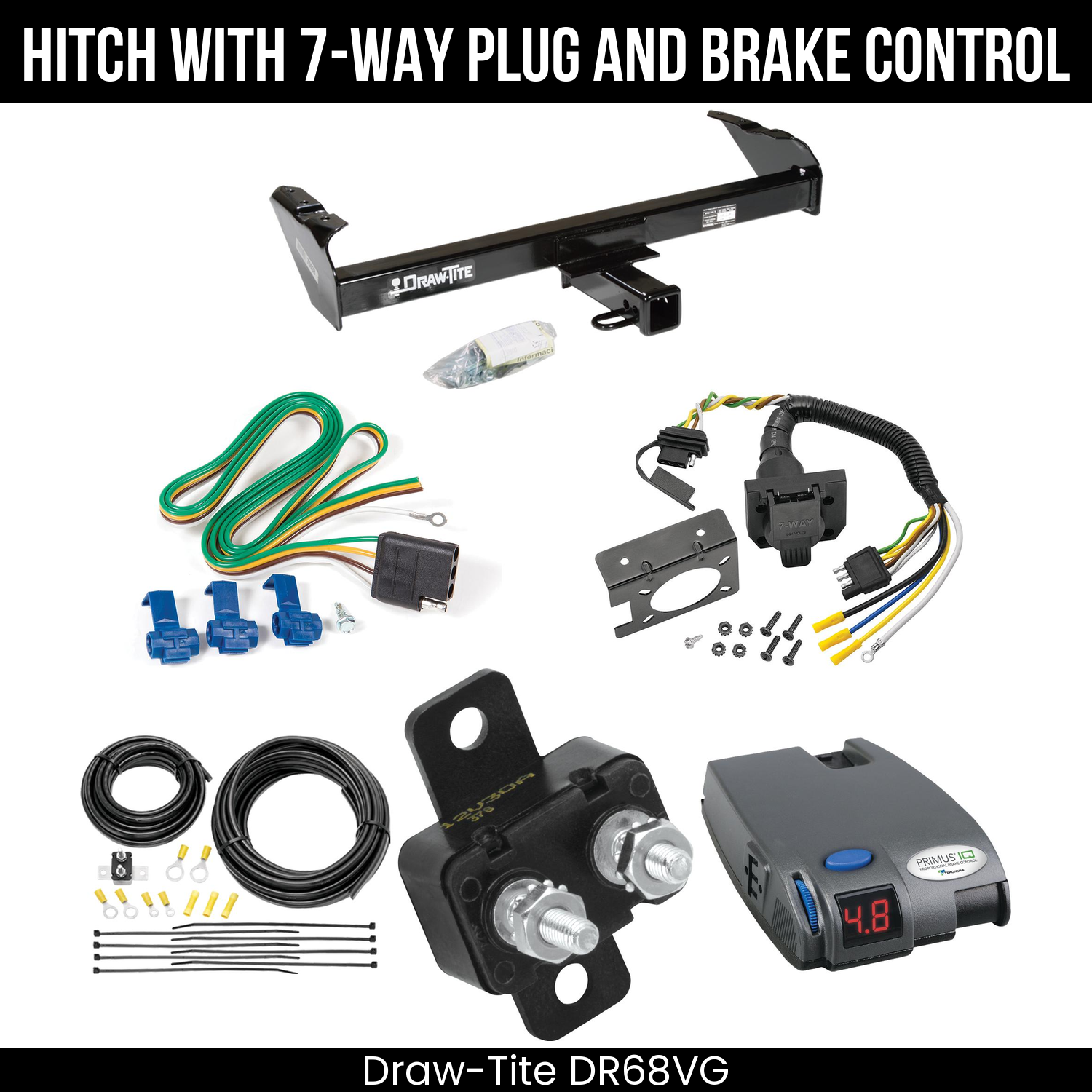 Trailer Hitch , 7-Way , Tekonsha Primus IQ Brake Control