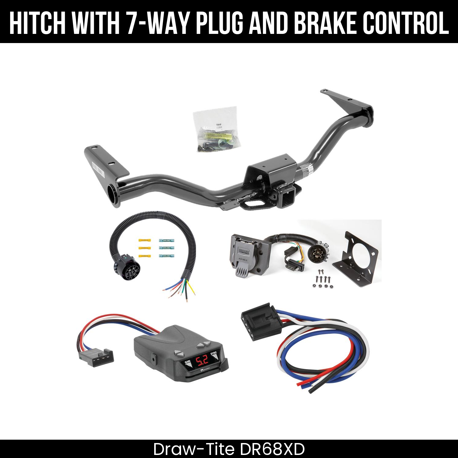 Trailer Hitch , 7-Way , Tekonsha Brakeman IV Brake Control