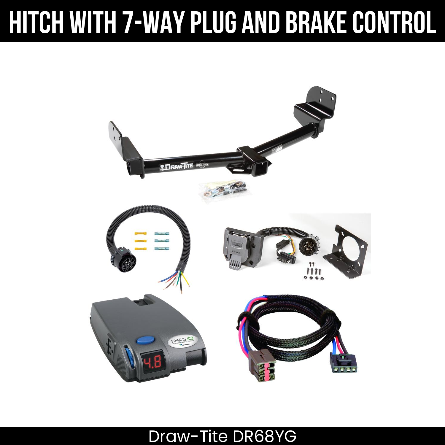 Trailer Hitch , 7-Way , Tekonsha Primus IQ Brake Control