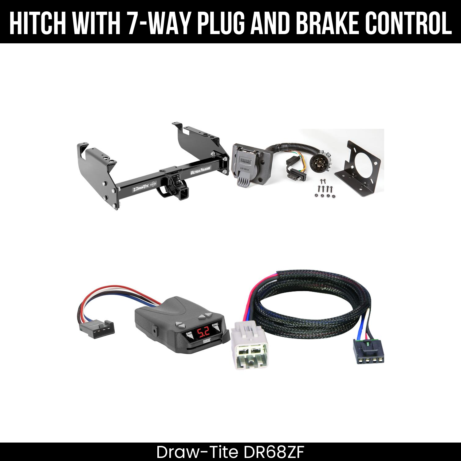 Trailer Hitch , 7-Way , Reese Brakeman IV Brake Control