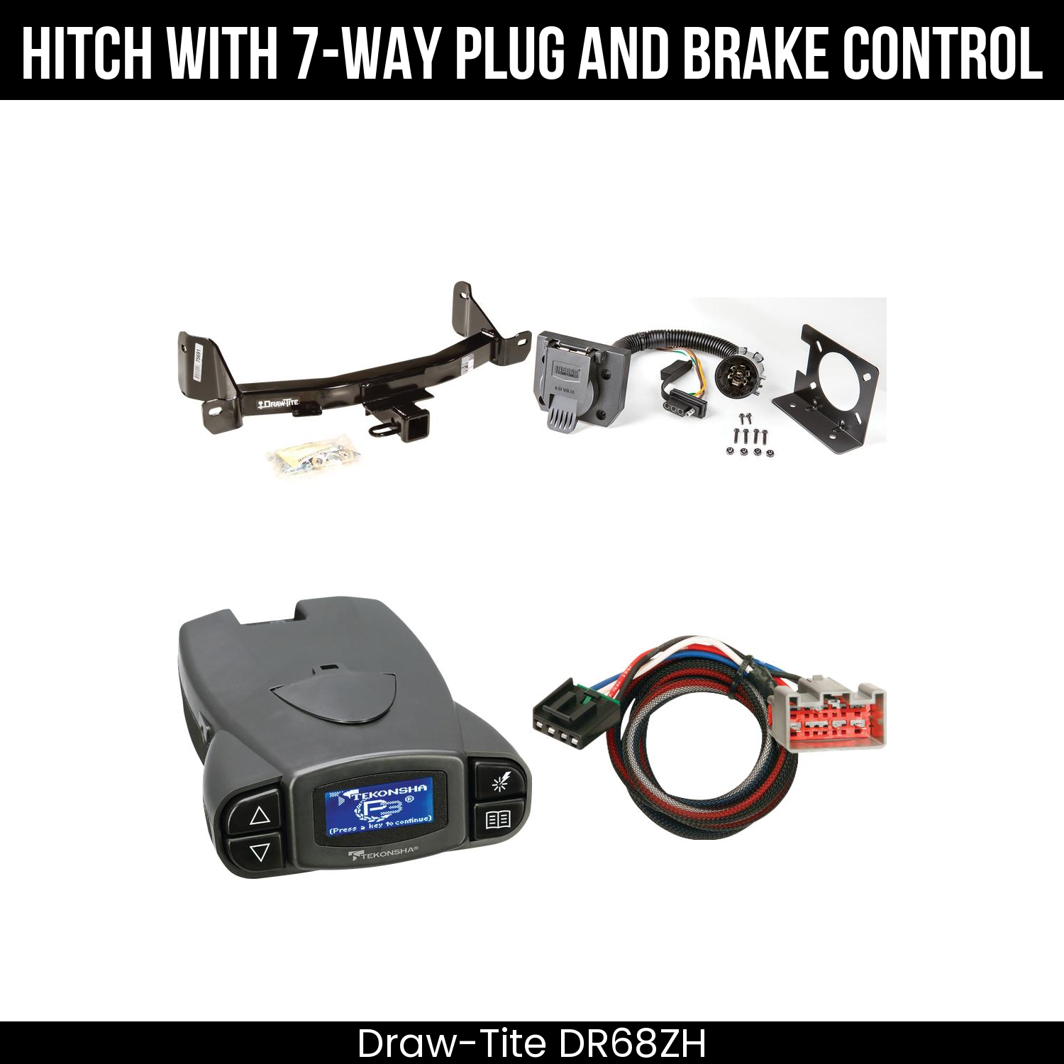 Trailer Hitch , 7-Way , Tekonsha Prodigy P3 Brake Control