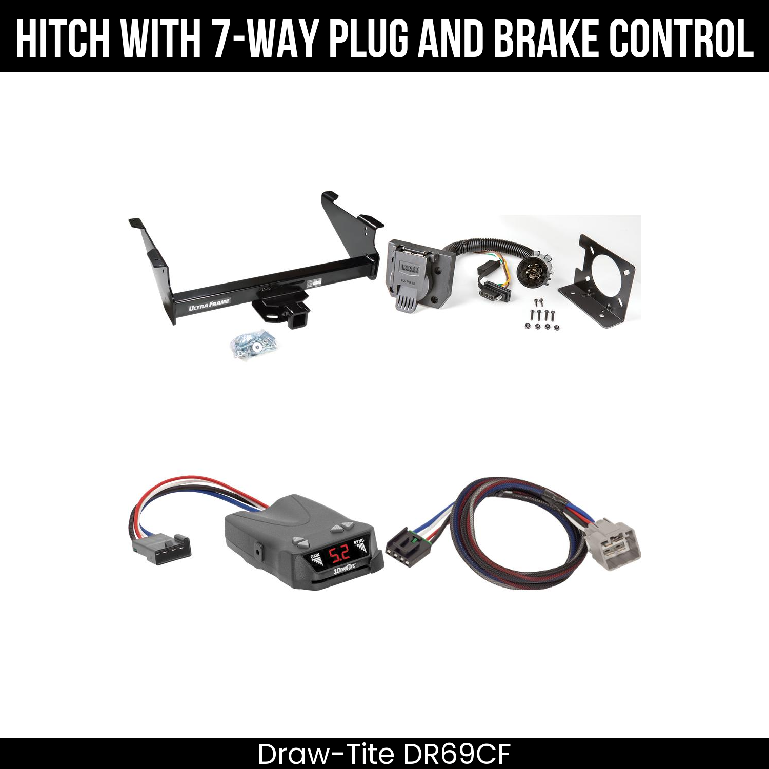 Trailer Hitch , 7-Way , Draw-Tite Activator IV Brake Control