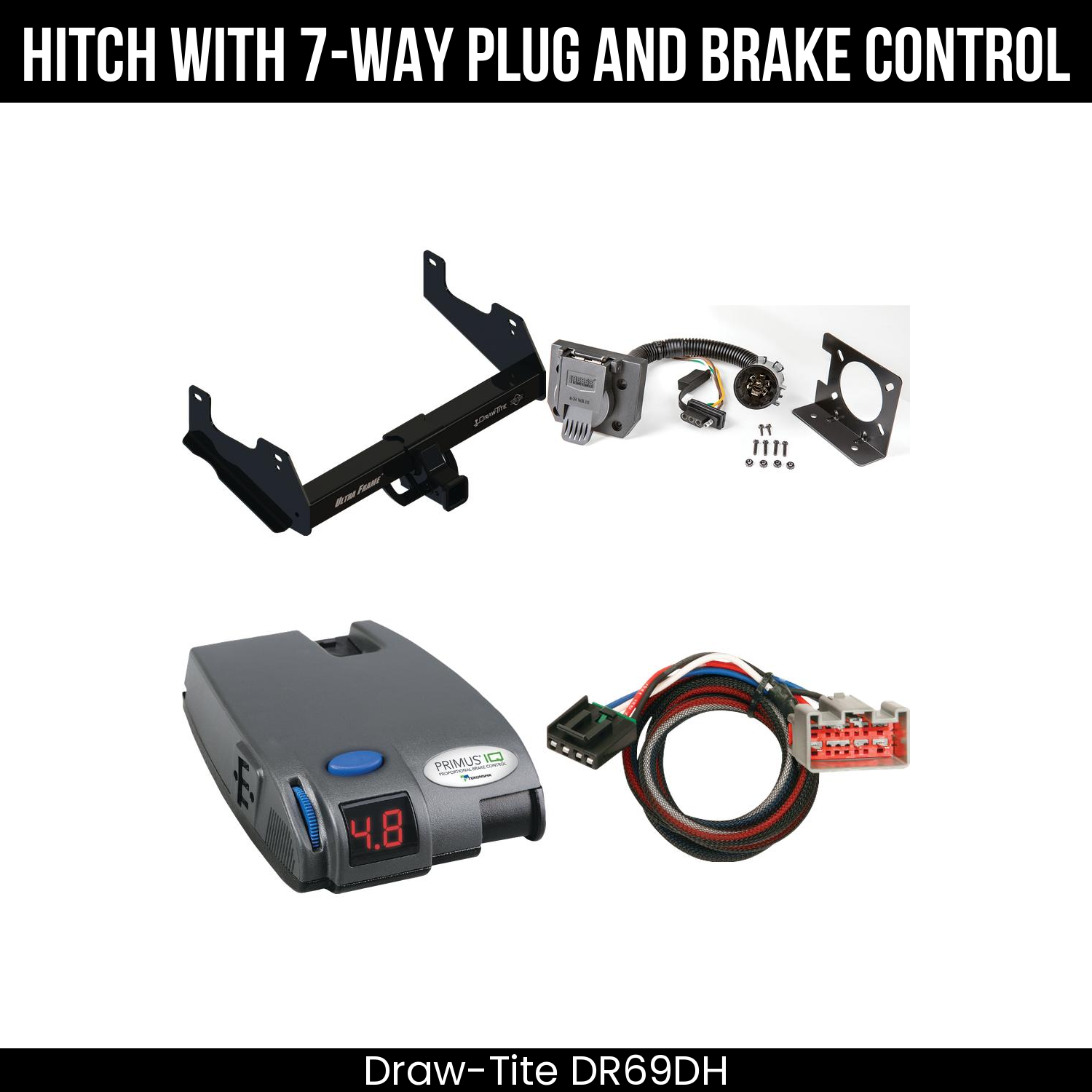 Trailer Hitch , 7-Way , Tekonsha Primus IQ Brake Control