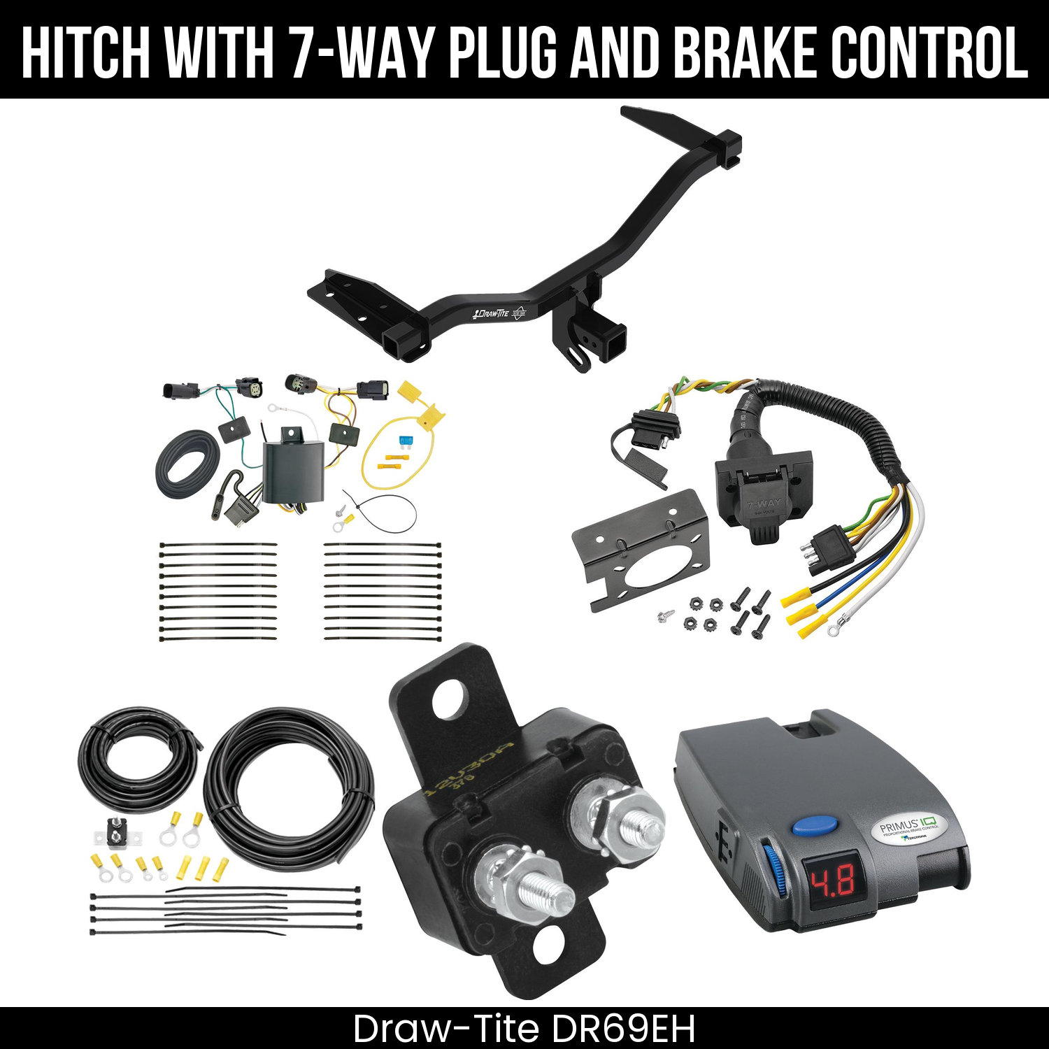 Trailer Hitch , 7-Way , Tekonsha Primus IQ Brake Control