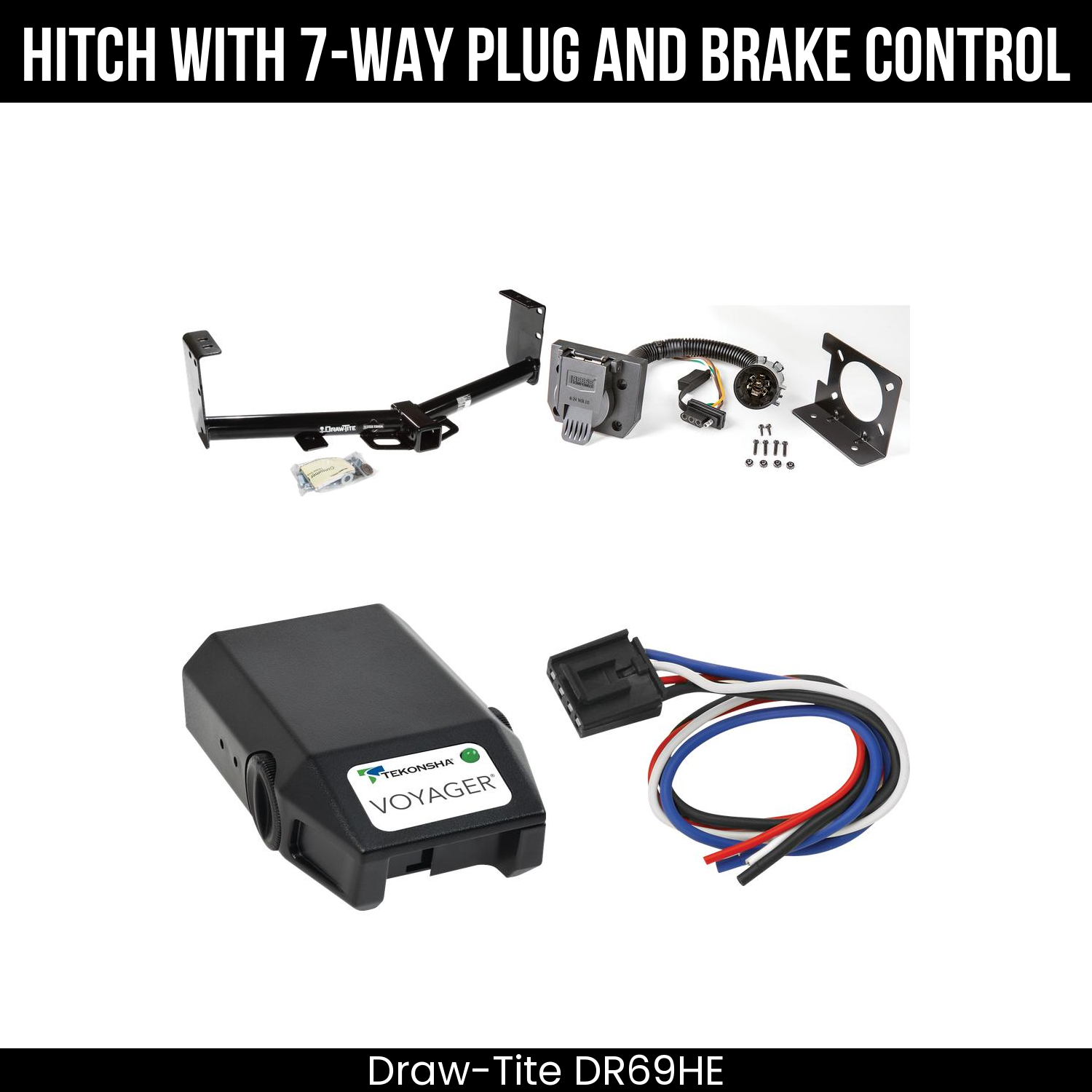 Trailer Hitch , 7-Way , Tekonsha Voyager Brake Control