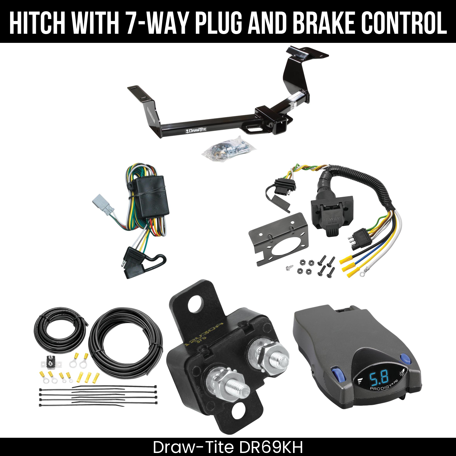 Trailer Hitch , 7-Way , Tekonsha Prodigy P2 Brake Control