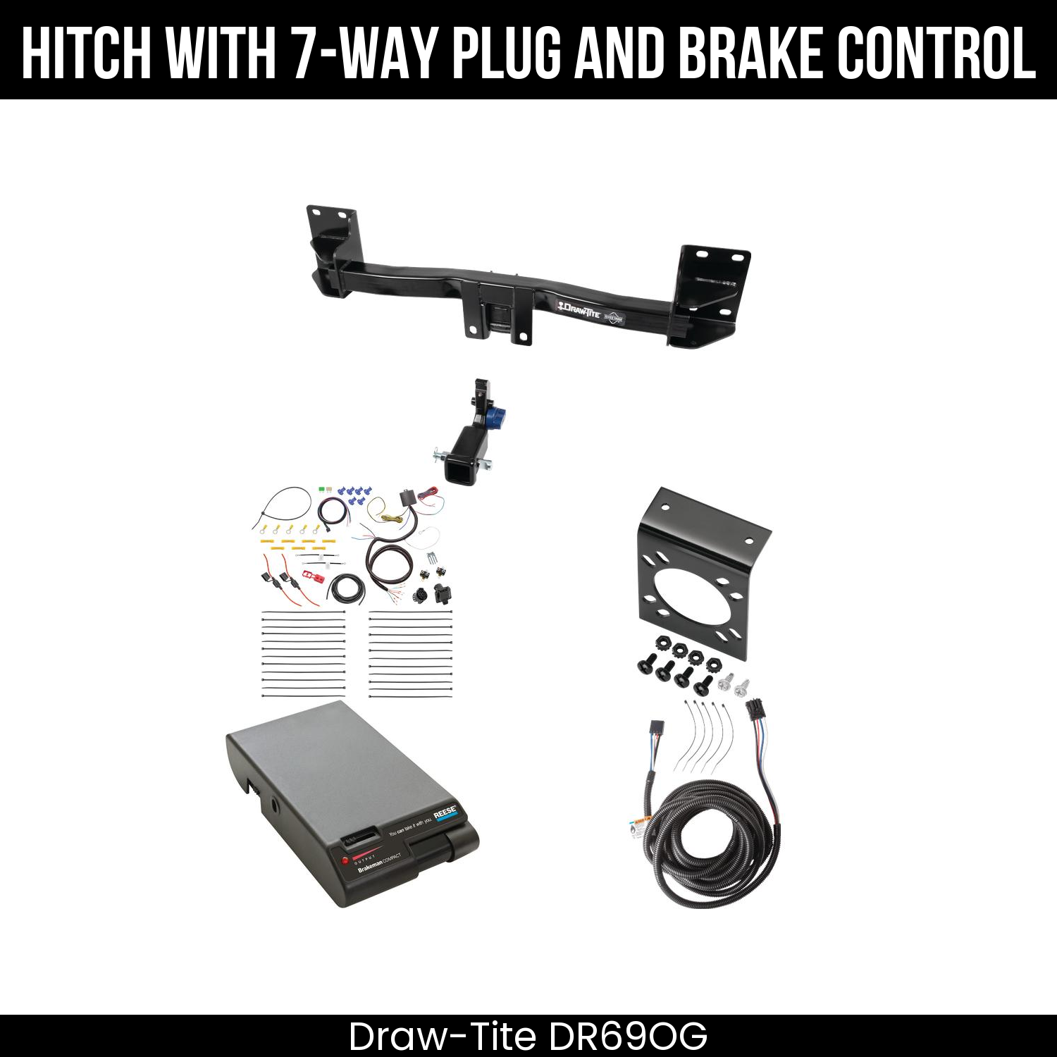 Trailer Hitch , 7-Way , Reese Brakeman Brake Control