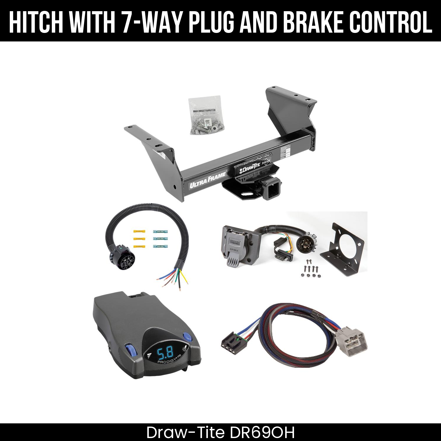 Trailer Hitch , 7-Way , Tekonsha Prodigy P2 Brake Control