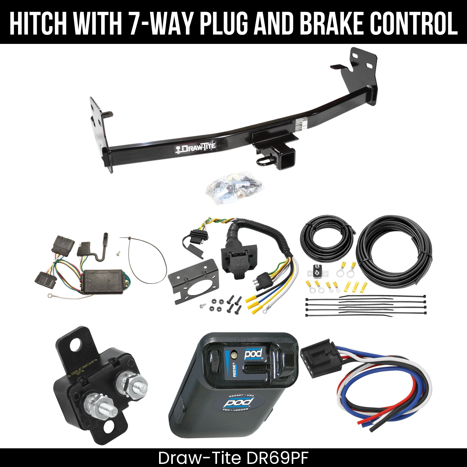 Trailer Hitch , 7-Way , Reese POD Brake Control