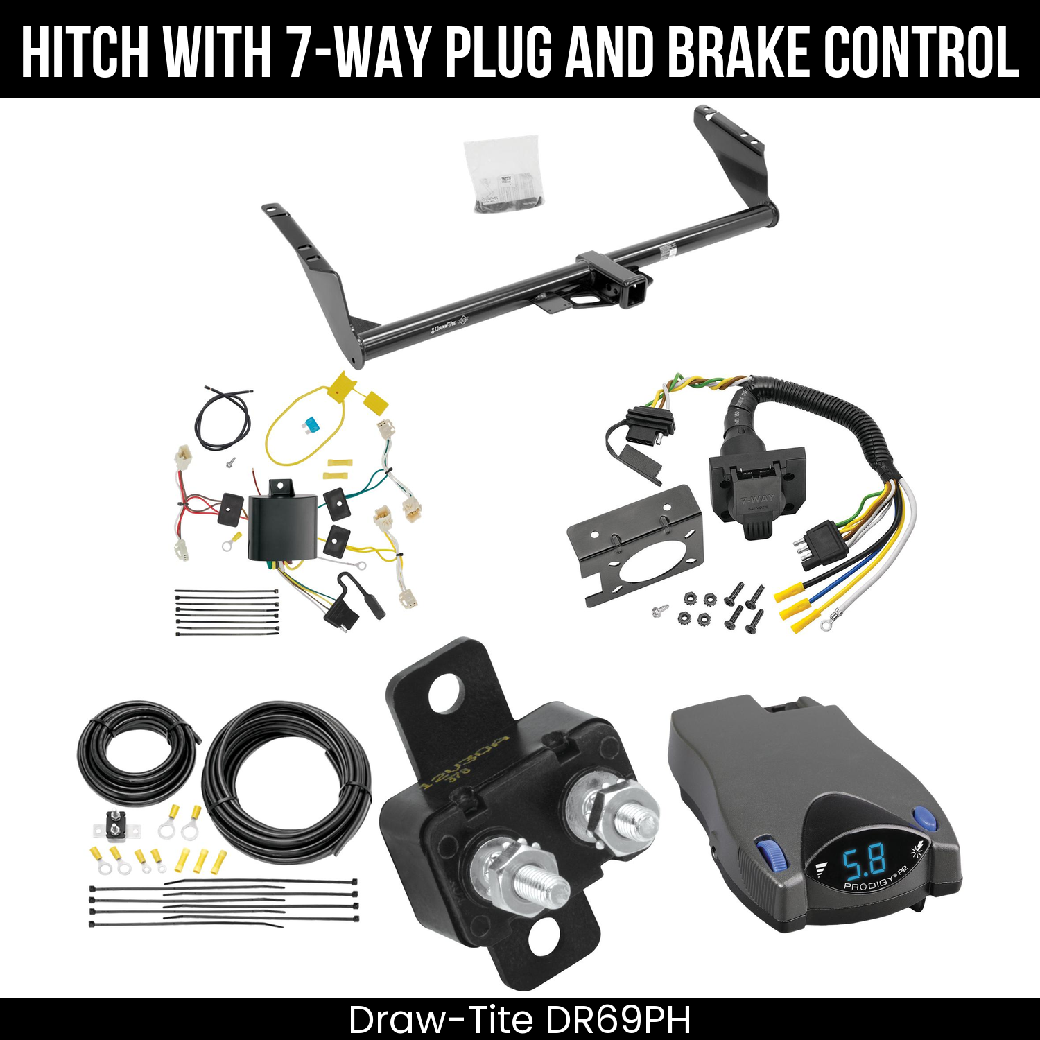 Trailer Hitch , 7-Way , Tekonsha Prodigy P2 Brake Control